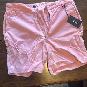 Drake’s Pink Cotton Corduroy Chino Shorts